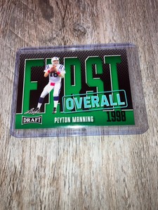 2023 Leaf Draft Green  8 Peyton Manning  First Overall