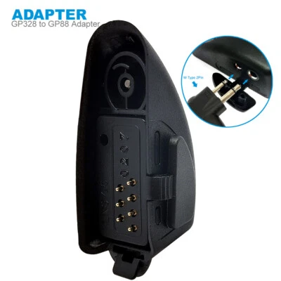 Walkie Talkie Adapter for Motorola GP328 Multi-pin Plug to M-Type 2 Pin Headset  - Image 1 of 4