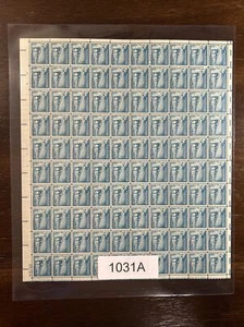 1031A US Mint Sheet, 1 1/4 Cent Palace Of The Governors 1960, Mint NH - Picture 1 of 3