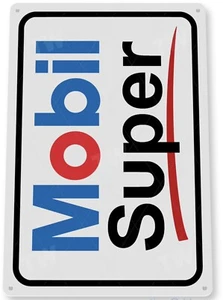 Mobilgas Mobil Gas Sign, Gas Station, Oil,Garage, Mechanic , TIN SIGN 11x8 Inch - Picture 1 of 1