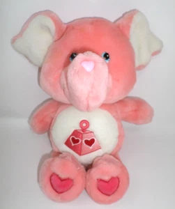 Care Bear Cousins Plush Lotsa Heart Pink Elephant Embroidered Design Dated 2004 - Picture 1 of 7