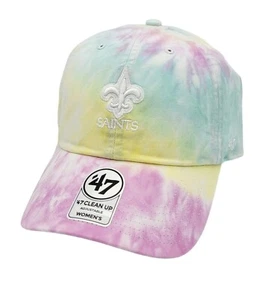 New Orleans Saints Women's '47 Truckin Tie Dye Clean Up Relaxed-Fit Hat Cap NEW - Picture 1 of 7