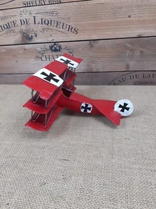 WW 1 Decorative Red Baron Triplane Aircraft Model - Picture 1 of 16