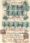 India 1899 Multi-franked Overprinted 1/4A. Registered Cover to USA Gurdaspur