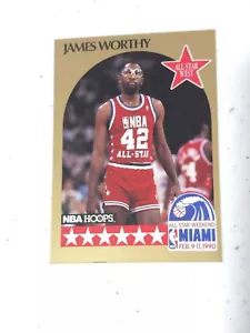 1989-90 NBA Hoops All-Star Weekend Miami L.A. Lakers James Worthy Card #26 - Picture 1 of 2