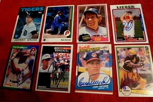 Lot of 50 Signed George Foster, Rick Mahorn Baseball, Basketball Cards etc. - Picture 1 of 8