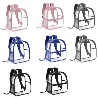 PVC Backpack with Front Pocket for Mobile Phones and Cosmetics - Image 1 of 4