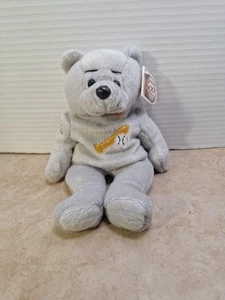 Vtg Reggie Jackson 500 HOMERUN CLUB Gray Plush Bear 563 Runs Series 1 of 15000 - Picture 1 of 7