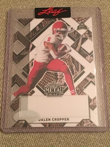 JALEN CROPPER 2022 Hoja Metal Sin Firmar Preproducción Serpiente Prueba #1/1 Vaqueros - Imagen 1 de 2