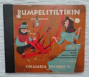 Columbia Records Maurice Brown Let's Pretend Rumpelstiltskin 3 x 78, 1947, RARE - Picture 1 of 5
