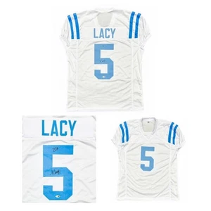 KEWAN LACY SIGNED CUSTOM WHITE JERSEY JSA BTA - Picture 1 of 4