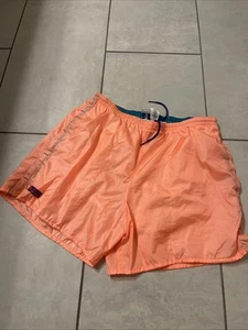 COLUMBIA VINTAGE - COSTUME DA BAGNO UOMO L ARANCIONE 100% NYLON BORSE H58 - Foto 1 di 7