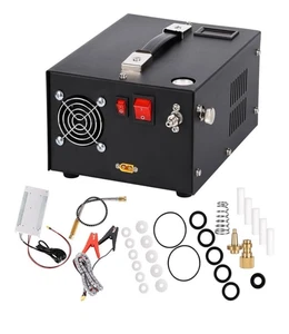 Compresor de aire PCP de parada automática 4500Psi/30Mpa sin aceite/agua 12V DC 110V 220V AC - Imagen 1 de 21