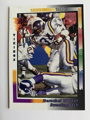1992 Wild Card Herschel Walker #63 Minnesota Vikings, Georgia Bulldogs - Image 1 of 2