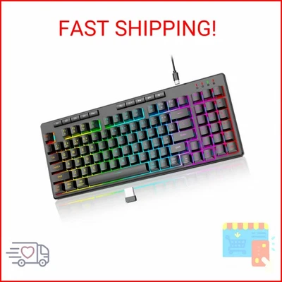 Redragon K517 Pro Wireless Gaming Keyboard, RGB Backlit, Tri-Mode BT/2.4GHz/USB- - Image 1 of 2