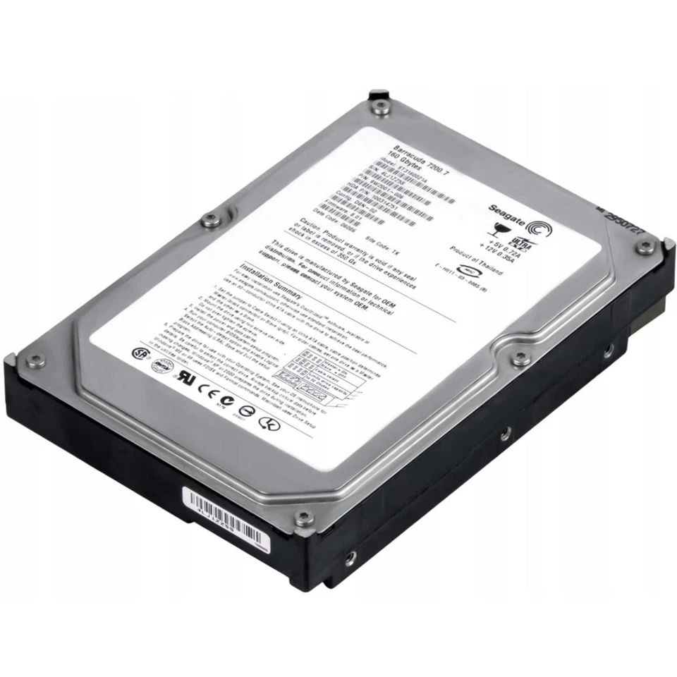 Hard Disk HDD IDE PATA 3.5" 160GB Seagate ST3160021A Computer Refurbished - Image 1 of 2