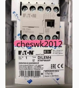1 PCS NEW EATON MOELLER DILEM4 (230V50HZ, 240V60HZ) small contactor - Picture 1 of 3