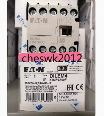 1 PCS NEW EATON MOELLER DILEM4 (230V50HZ, 240V60HZ) small contactor - Image 1 of 3
