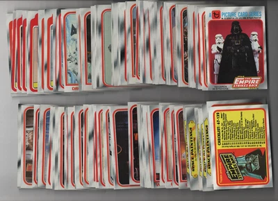 STAR WARS EMPIRE STRIKES BACK 1980 TOPPS 99% COMPLETE SET 131 CARD VINTAGE LOT - Image 1 of 2