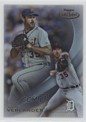 2016 Topps Gold Label Class 1 Justin Verlander #92 - Image 1 of 2