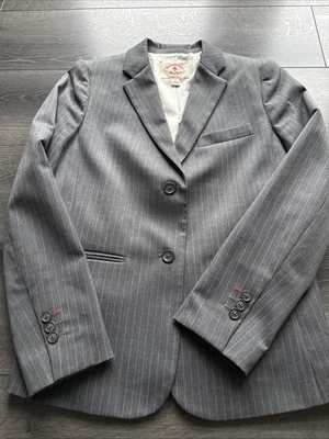 Brooks Brothers "Vellón Rojo" Lana Tollegno 1900 Traje Chaqueta Para Mujer 6 Foto 1 de 4