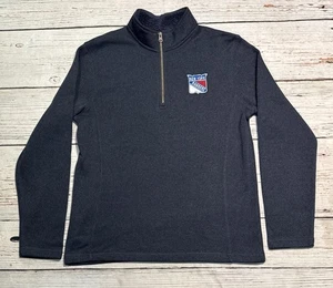 NHL New York Rangers 1/4 Zip Gray Men’s Sz M - Picture 1 of 13