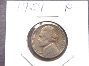 1954 (P) Jefferson Nickel - Foto 1 di 3