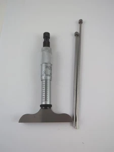 Starrett No. 440 Depth Mic 0" to 3" Ratchet Thimble Spindle Lock - Picture 1 of 7