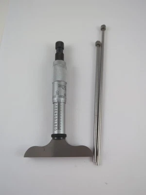 Starrett No. 440 Depth Mic 0" to 3" Ratchet Thimble Spindle Lock - Image 1 of 4