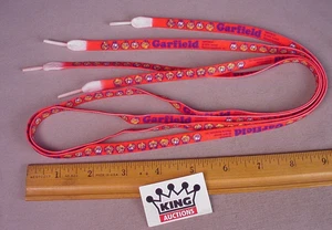 Cordones para zapatos Garfield Cat 1978 vintage 1 pr.  Nuevo Stock Antiguo Jim Davis Dibujos Animados Nuevo de Lote Antiguo - Imagen 1 de 4