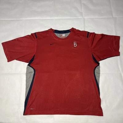 Nike Boston Red Socks FitDry Baseball Shirt Jersey Mens XL Official MLB - Image 1 of 4