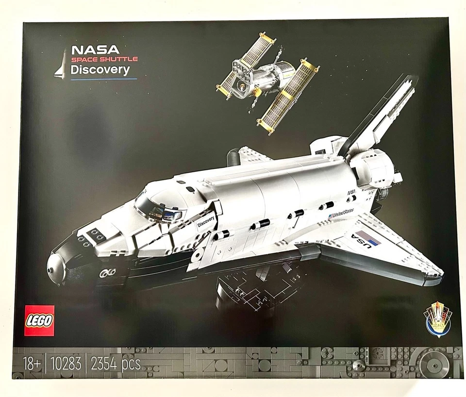 LEGO Icons 10283 Space Shuttle Discovery NASA 🔝 NEW MISB RETIRED Regalo Natale - Immagine 1 di 3