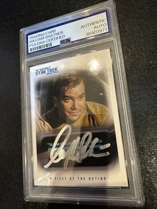 CARTOLINA AUTOGRAFA CERTIFICATA STAR TREK WILLIAM SHATNER PSA - Foto 1 di 4