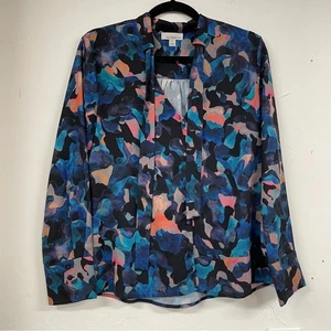 Blusa Allison Joy Azul Floral Boho Escote Corbata Mujer S Evereve Top Camisa - Imagen 1 de 8