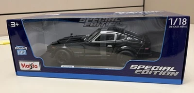 Maisto 32611 1971 Datsun 240Z Black Diecast Model Car 1/18 Scale - Image 1 of 4