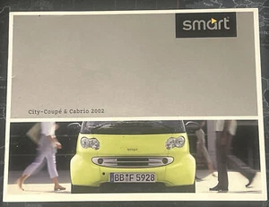 The Smart Car City Coupe & Cabrio Range Original Car Sales Brochure 2002 German - Picture 1 of 1