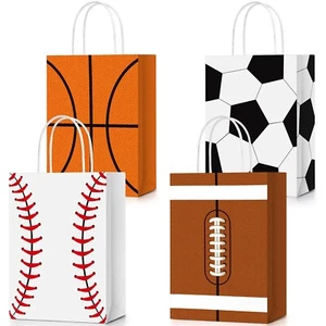 24 Pieces Sports Party Favor Bags Football Party Goodie Bag Sport Party Gift ... - Picture 1 of 7