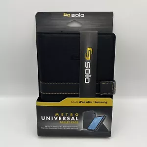 Solo NY Metro Universal Tablet Case Black For All iPad Minis & Samsung 5.5"-8.5" - Picture 1 of 2
