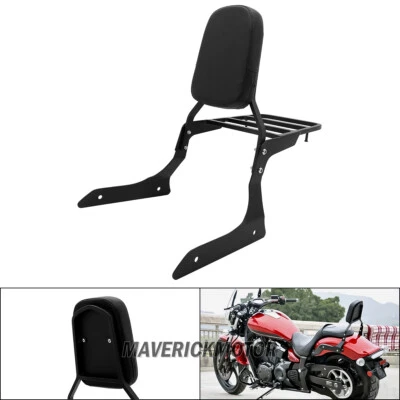 Respaldo de pasajero barra Sissy portaequipajes para Yamaha Stryker XVS 1300 2011-2017 Foto 1 de 4