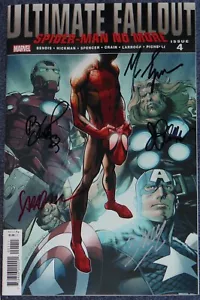 ULTIMATE FALLOUT #4 -SIGNED BENDIS-PICHELLI-PONSOR-BAGLEY-SPENCER~'21 REPRINT - Picture 1 of 10