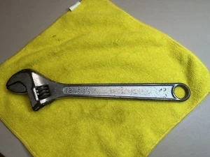 Vintage 12" Wards Master Quality Adjustable Wrench Drop Forged. Made in USA - Foto 1 di 12