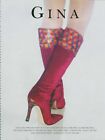 GINA Footwear Magazine Print Ad Advert Sexy long legs high heels shoes 1999