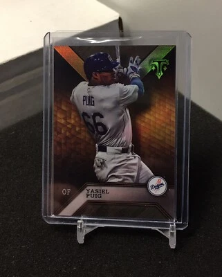 Yasiel Puig 2016 Topps Triple Threads card 20 Los Angeles Dodgers - Image 1 of 2
