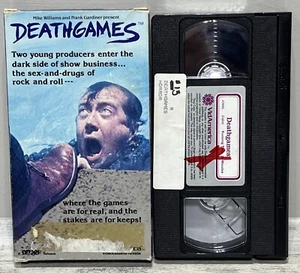 Deathgames VHS 1984 Horror VidAmerica Lou Brown Horror Movie Rental Box Untested - Picture 1 of 10