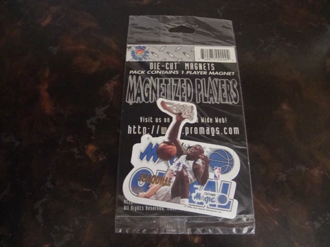 Shaquille O'Neal---Die-Cut Magnet---Factory Sealed---1996---Very Hard To Find Cover
