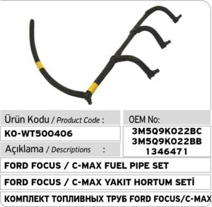 Leak Off Pipe Ford Focus Fuel Injector Focus C-Max 1.6 Tdci 2004-2012 - Picture 1 of 1