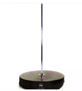 X-STAGE Standard 40mm Chrome Spinning Static Dance Exercise X Pole Podium Set - Picture 1 of 10