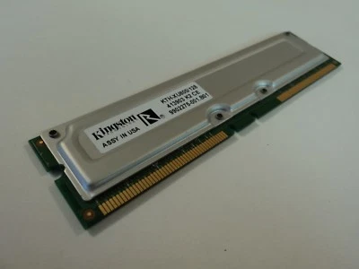 Kingston RAM Memory Module 128MB PC800 RDRAM 184-Pin RAMBUS KTH-XU800-128 - Image 1 of 4