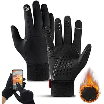 Winter Gloves Touchscreen Warm Thin Liner Running Gloves for Work Riding Driving - Image 1 of 4