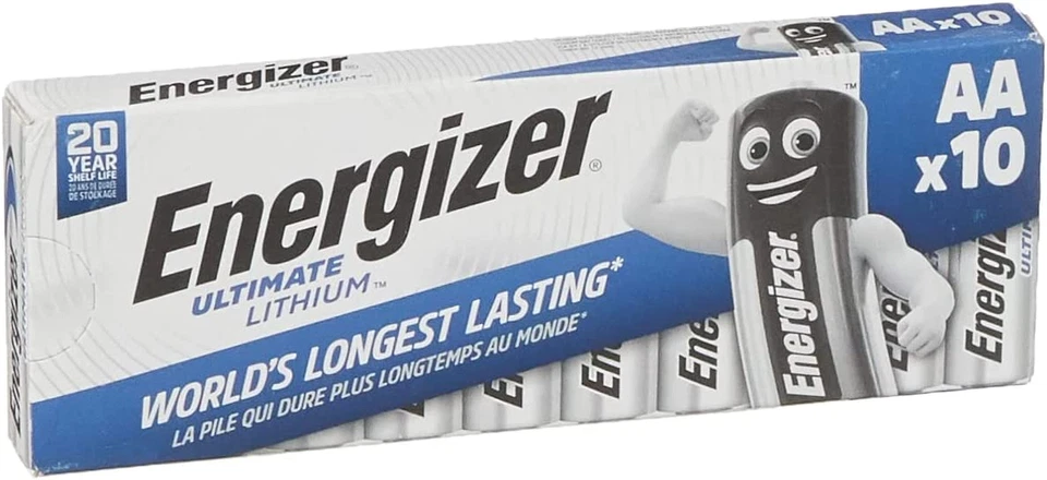 Energizer Mignon 1.5V/3Ah AA Lithium Batterien, 10 Stück (639753)